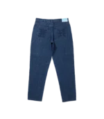 APPLIQUE LOGO BUGGY DENIM PANTS BLUE 1