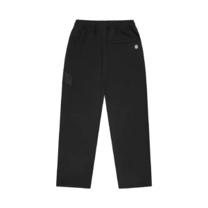 ARCH LOGO APPLIQUE WIDE LEG SWEATPANTS BLACK 1