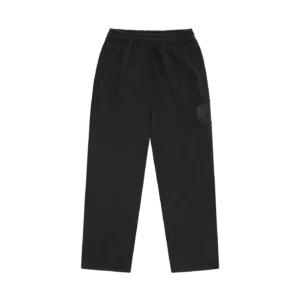 ARCH LOGO APPLIQUE WIDE LEG SWEATPANTS BLACK