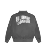 ARCH LOGO WASHED QUARTER ZIP BLACK 1