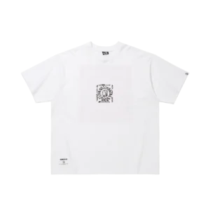 BILLIONAIRE BOYS CLUB T SHIRT WHITE PINK