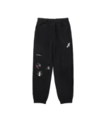 BILLIONAIRE BOYS CLUB X EDDIE BAUER POLARTEC FLEECE PANTS BLACK