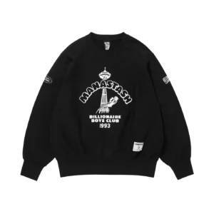 BILLIONAIRE BOYS CLUB X MANASTASH GUSSET SWEATSHIRT BLACK