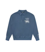 BOAT CLUB WASHED QUARTER SNAP NAVY