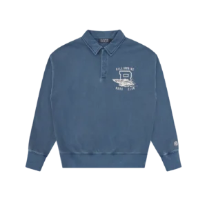 BOAT CLUB WASHED QUARTER SNAP NAVY