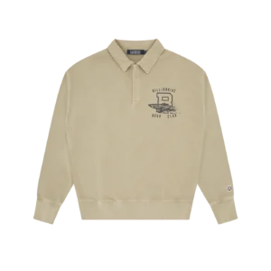 BOAT CLUB WASHED QUARTER SNAP TAUPE