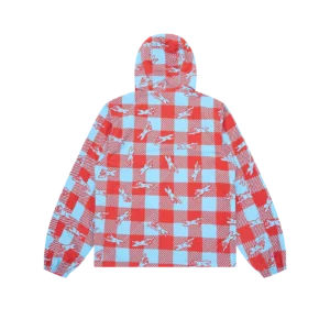 CHECKER RUNNING DOG HOODED WINDBREAKER MULTI 1