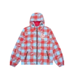 CHECKER RUNNING DOG HOODED WINDBREAKER MULTI