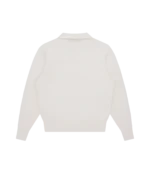 CLUBHOUSE KNITTED COLLARED JUMPER OFF WHITE 1