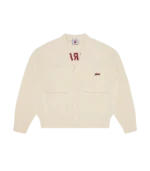 COLLEGE KNITTED CARDIGAN ECRU