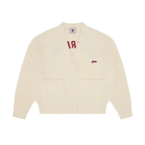 COLLEGE KNITTED CARDIGAN ECRU