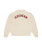 COLLEGE KNITTED CARDIGAN ECRU