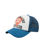 COLLEGE TWILL TRUCKER CAP BLUE