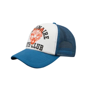 COLLEGE TWILL TRUCKER CAP BLUE