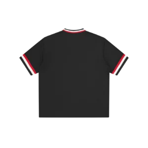COLLEGE V NECK SPORTS JERSEY BLACK 1
