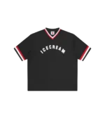 COLLEGE V NECK SPORTS JERSEY BLACK