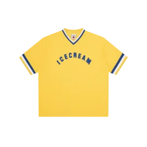 COLLEGE V NECK SPORTS JERSEY YELLOW