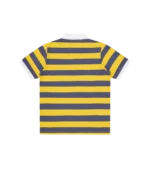 CONES & BONES POLO SHIRT BLUE YELLOW 1