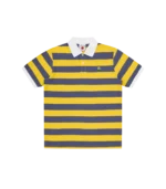 CONES & BONES POLO SHIRT BLUE YELLOW