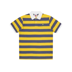CONES & BONES POLO SHIRT BLUE YELLOW