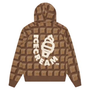 Chocolate Waffle Zip Through Hood