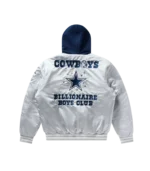 DALLAS COWBOYS SATIN JACKET GREY 1