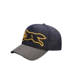 DENIM RUNNING DOG TRUCKER CAP INDIGO