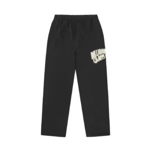 DISTORTED ARCH LOGO STRAIGHT LEG SWEATPANTS BLACK