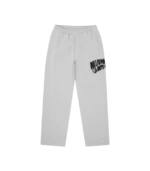 DISTORTED ARCH LOGO STRAIGHT LEG SWEATPANTS HEATHER GREY