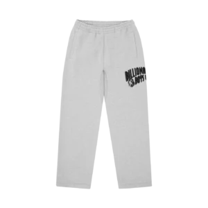 DISTORTED ARCH LOGO STRAIGHT LEG SWEATPANTS HEATHER GREY