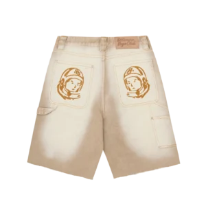 DISTRESSED ASTRO DENIM CARPENTER SHORTS SAND WASH 1
