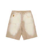 DISTRESSED ASTRO DENIM CARPENTER SHORTS SAND WASH