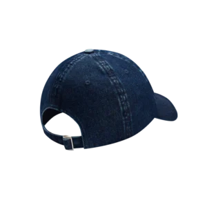 DISTRESSED RUNNING DOG DAD CAP INDIGO