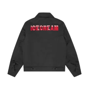 DRIPPY QUILTED WORK JACKET BLACK 1