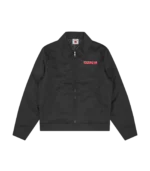 DRIPPY QUILTED WORK JACKET BLACK