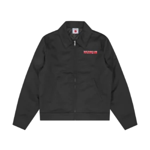 DRIPPY QUILTED WORK JACKET BLACK