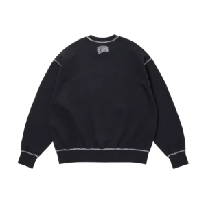 EMBROIDERED ARCH LOGO SWEATSHIRT NAVY 1