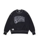 EMBROIDERED ARCH LOGO SWEATSHIRT NAVY