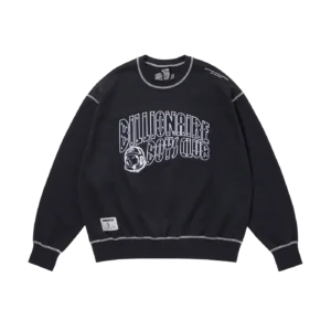 EMBROIDERED ARCH LOGO SWEATSHIRT NAVY