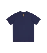 EMBROIDERED CREST LOGO OVERSIZED T SHIRT NAVY 1