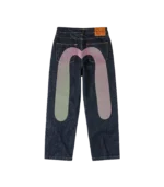 EVISU X ICECREAM DAICOCK PRINTED BAGGY JEANS RINSE INDIGO 1