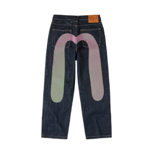 EVISU X ICECREAM DAICOCK PRINTED BAGGY JEANS RINSE INDIGO 1