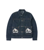 EVISU X ICECREAM EMBROIDERED DENIM JACKET RINSE INDIGO 1