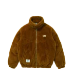 FUR DOWN JACKET BROWN