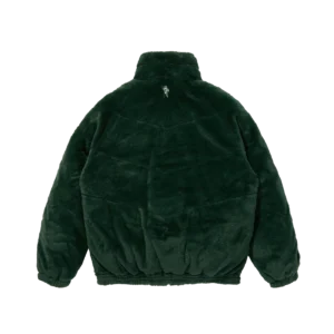 FUR DOWN JACKET GREEN 1