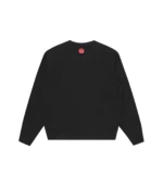 GLITTER RUNNING DOG CREWNECK BLACK 1
