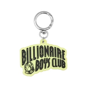 GLOW IN THE DARK BILLIONAIRE BOYS CLUB ARCH LOGO KEYRING CLEAR