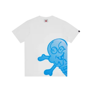 HALFTONE JUMBO CONES & BONES T SHIRT WHITE