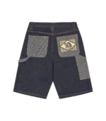 HICKORY PANEL DENIM CARPENTER SHORTS INDIGO 1