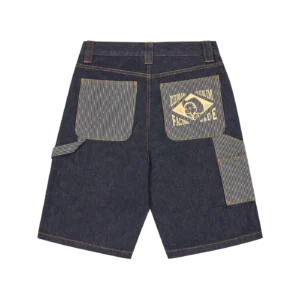 HICKORY PANEL DENIM CARPENTER SHORTS INDIGO 1